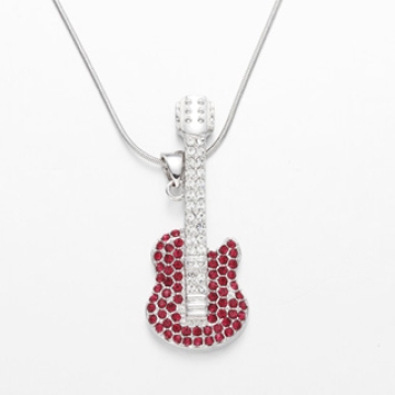 Violin pendant with Rhodium Plating - Chinafactory.com