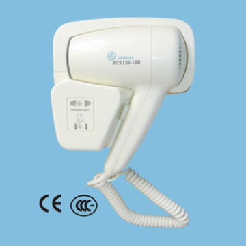 Wall Mounted Hair Dryer with Shave Socket