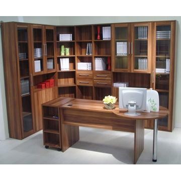 Walnut Melamine Bookcase Set - Manufacturer Chinafactory.com