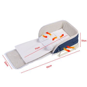 Wholesale cheap portable cot for baby, foldable 36*17*41cm