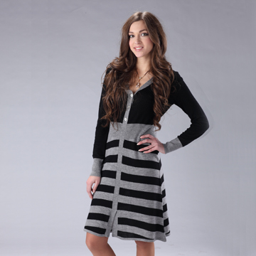 Women Stripe Long Sweater Dresses - Chinafactory.com Women Stripe Long Sweater Dresses - Chinafactory.com
