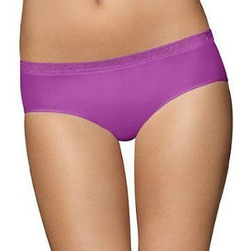 Womens Control Panties in Solid Purple, Made of 96% Nylon/4% Sp