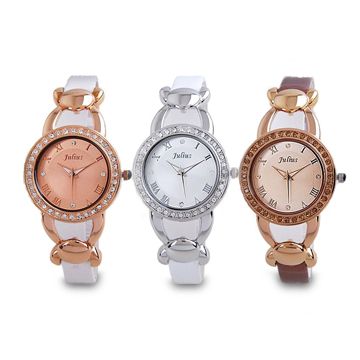 Women's Wristwatches with Leather Band and CE/RoHS Mark
