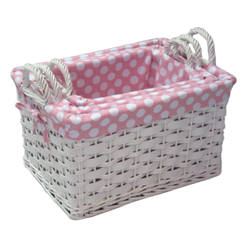 Wood and Willow Storage Basket - Manufacturer Chinafactory.com