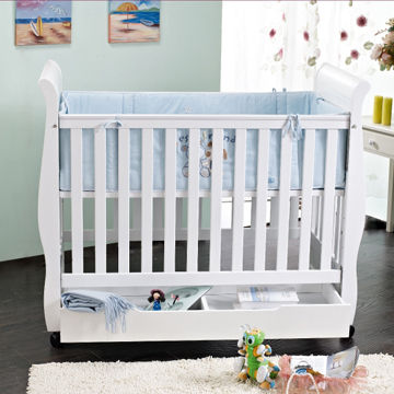 Wooden baby crib, eco-friendly