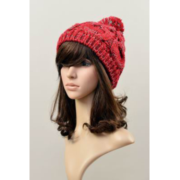Wool Blended Fancy Winter Knitted Women hat