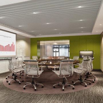 Woven Vinyl Fabric Floor, Used in Meeting Room