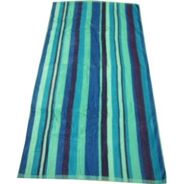Yarn Dyed Striped Velour Beach Towel Yarn Dyed Striped Velour Beach Towel