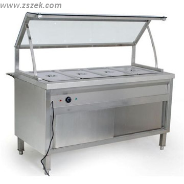 au bain marie wit sneeze guard