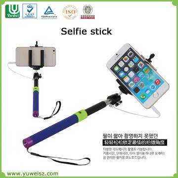 handheld extendable cable take pole monopod selfie stick