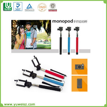 handheld extendable cable take pole monopod selfie stick