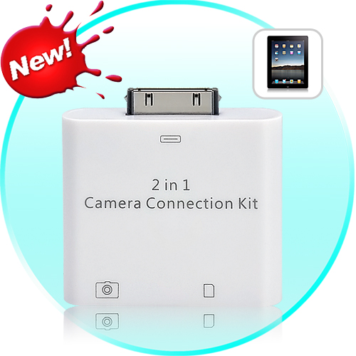 iPad / iPad 2 Camera Connection Kit and SD Card Reader (2 in 1)